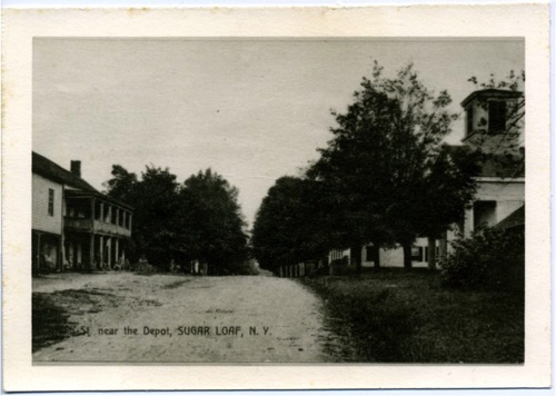 Main St near the Depot, Sugar Loaf, looking south, Kings Highway. 1897 chs-006586